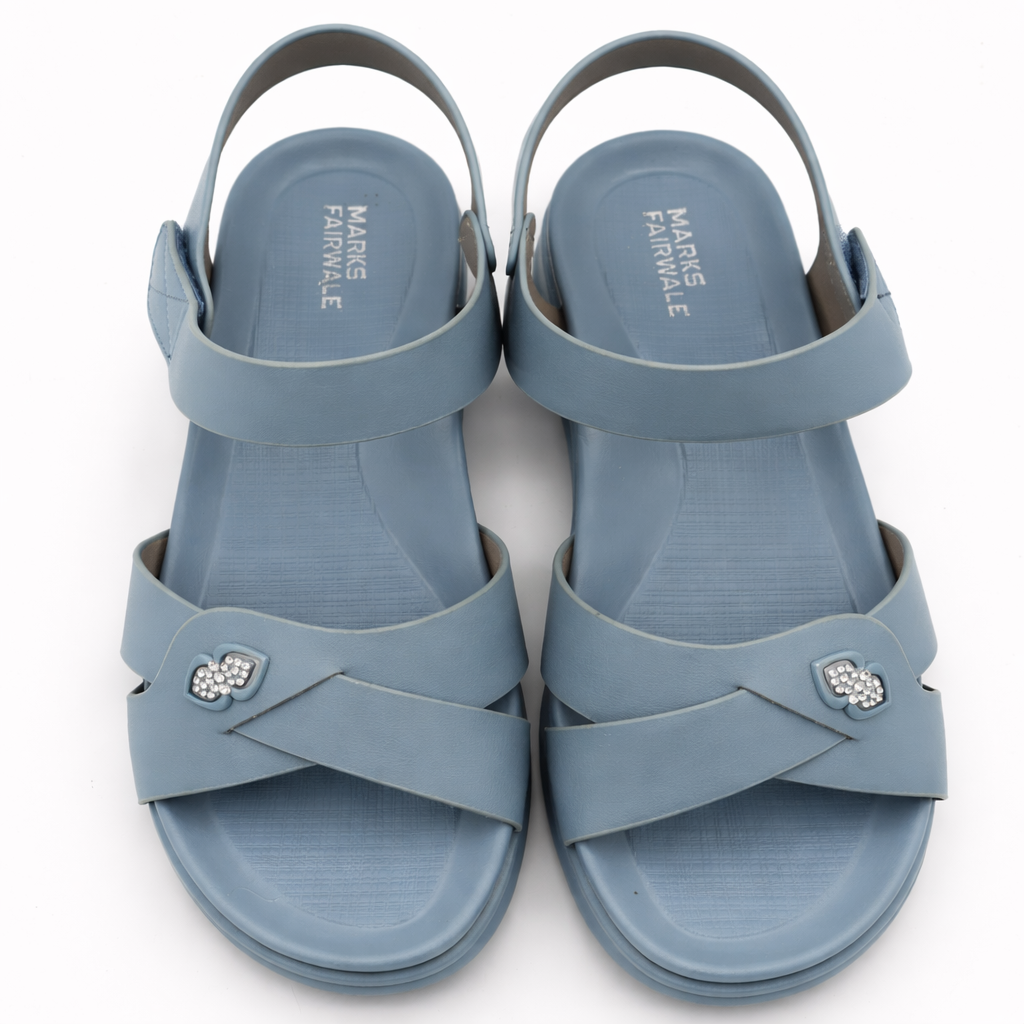 Women Premium Slingback Sandals 9211 - Blue