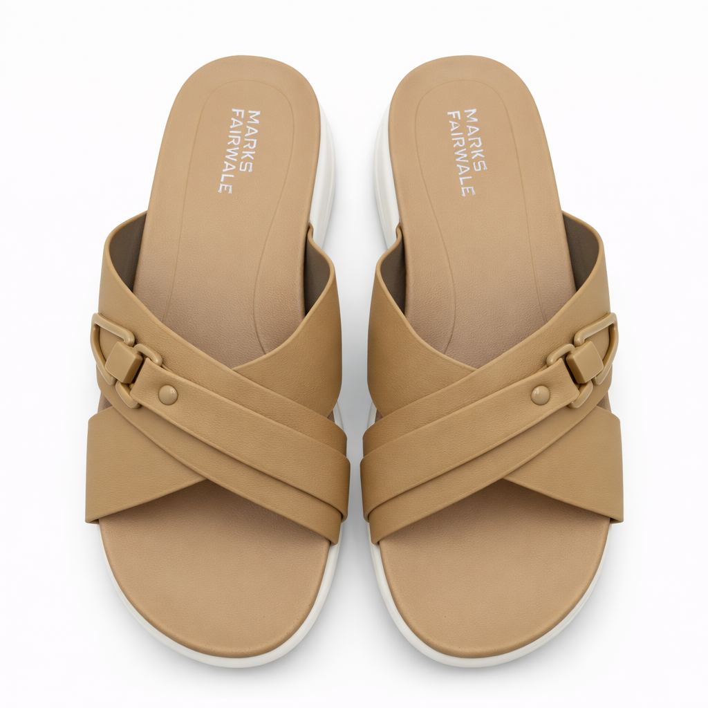 Women Premium Slippers 9143 - Khaki