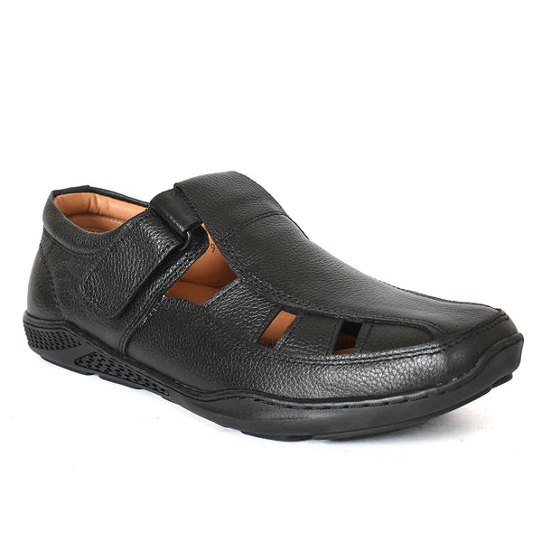 Mova Roman Leather Casual Shoes 2028 - Black