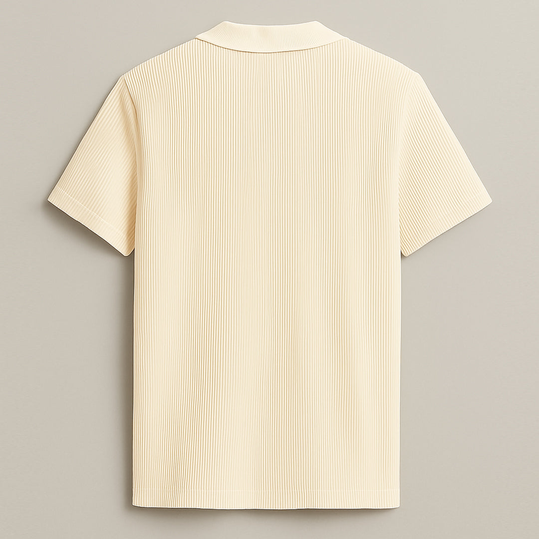Men’s Polo Cream Ribbed