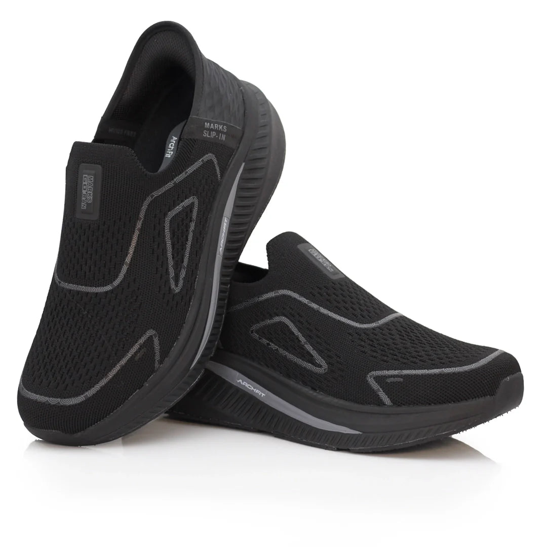 ArchFit Slip In Sneakers Active Comfort M2500 – Black