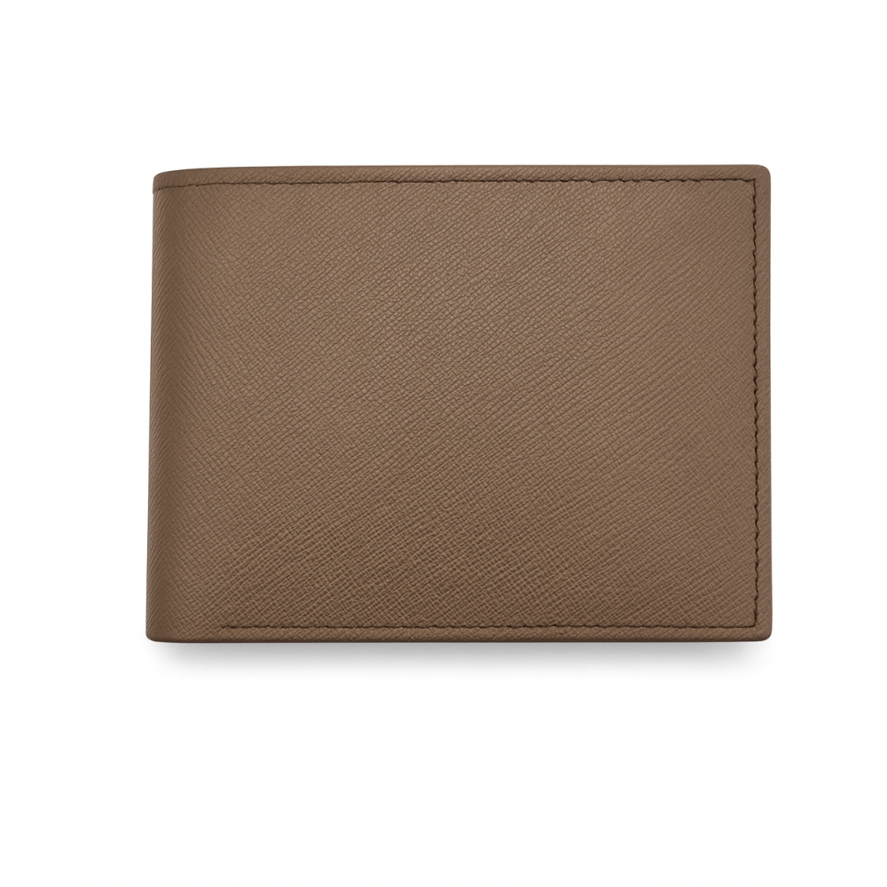 Men’s Slim Brown Leather Bifold Wallet
