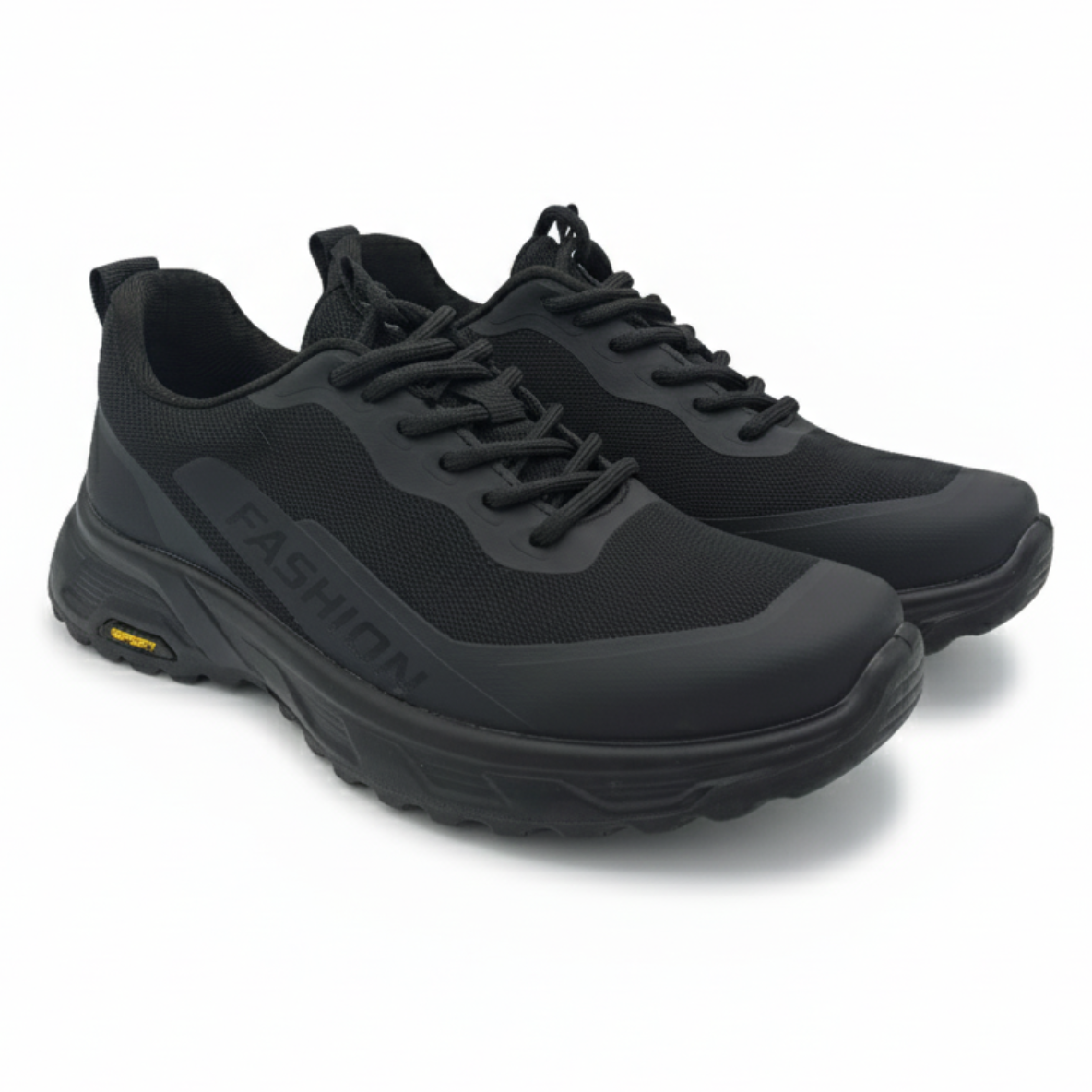 Men’s Black Mesh Running Shoes 855 - Black