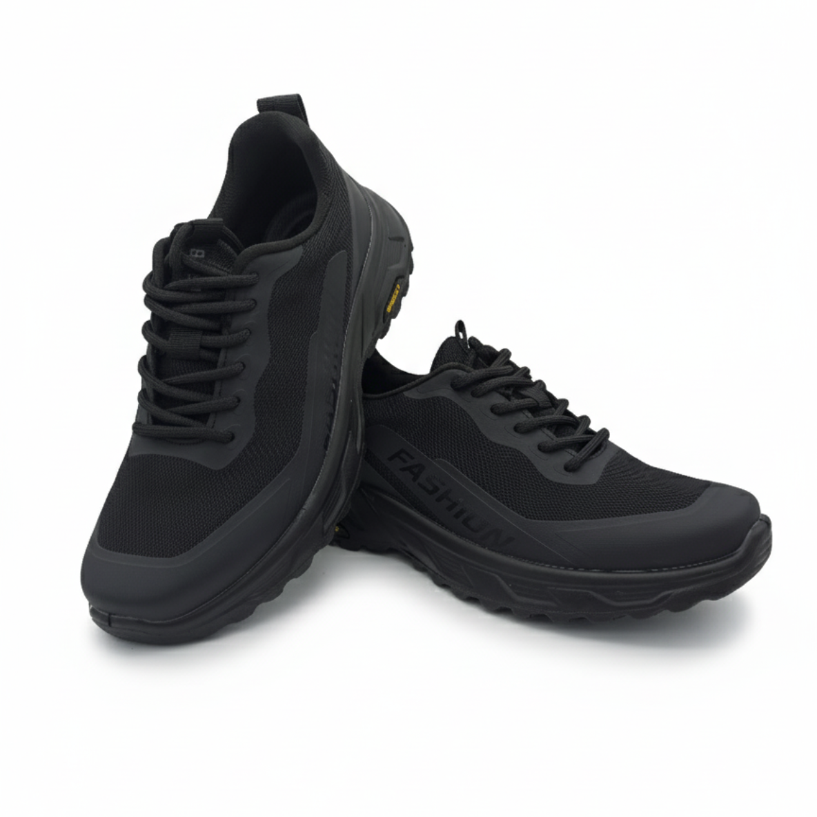 Men’s Black Mesh Running Shoes 855 - Black