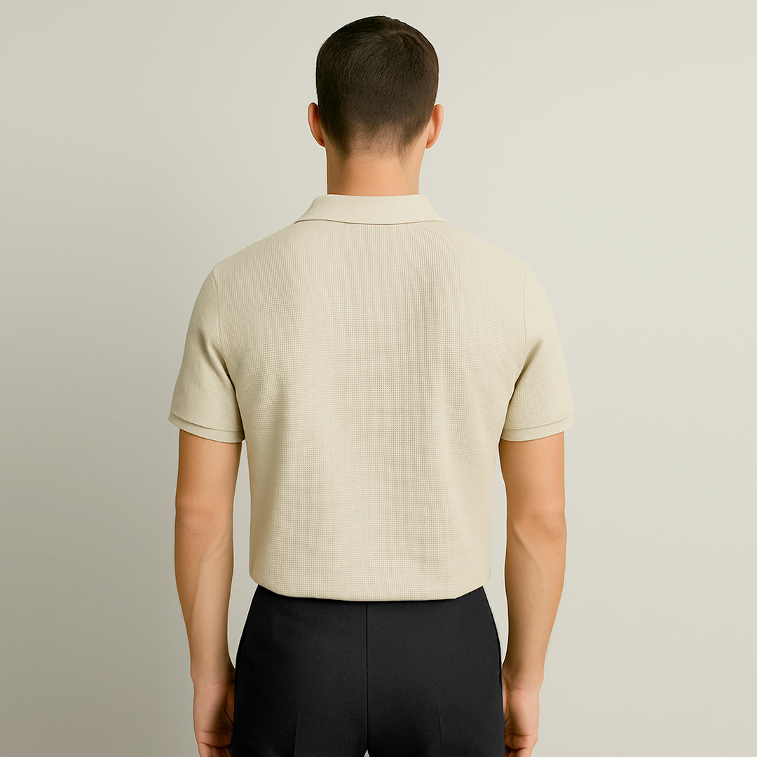 Men's Polo Ash Beige