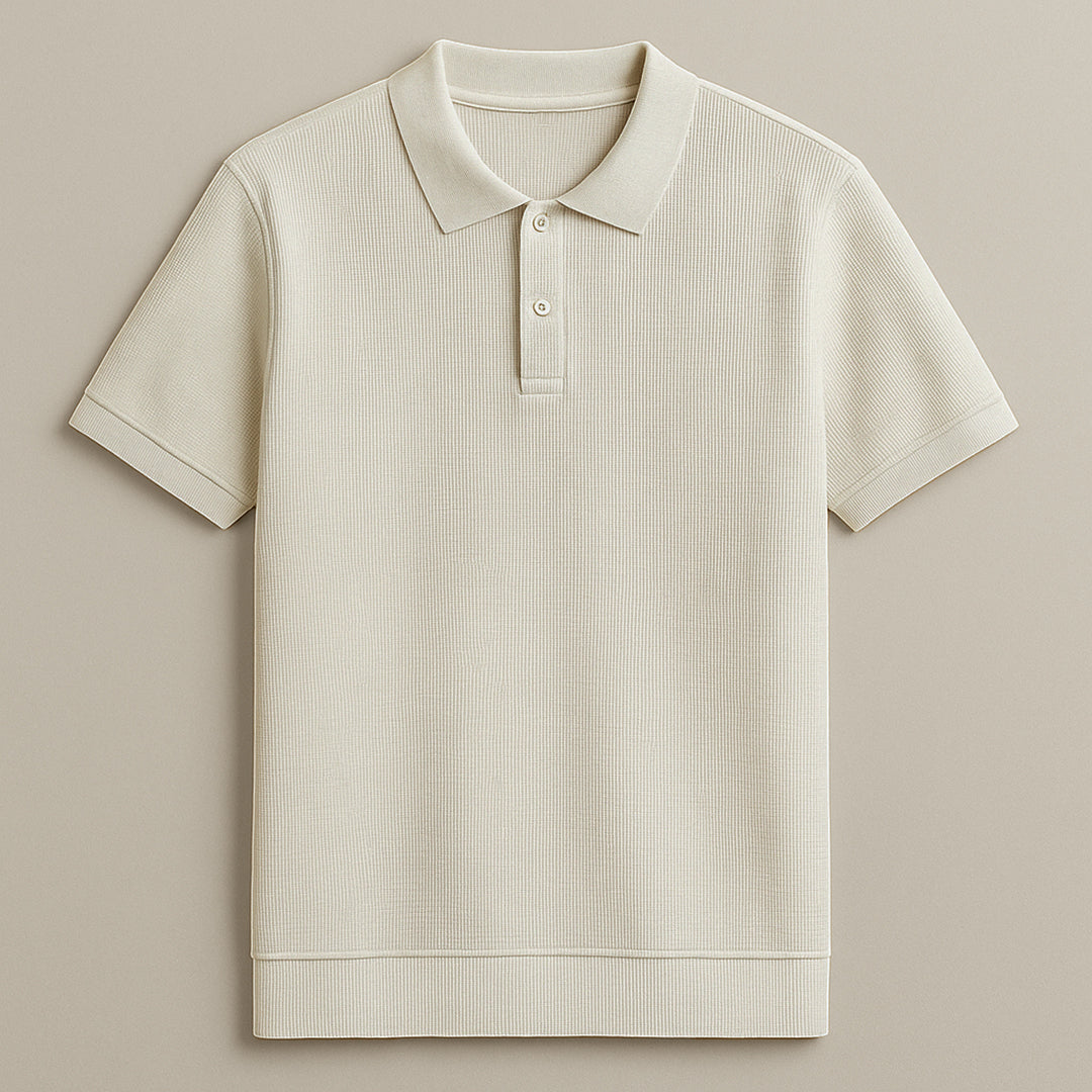 Men's Polo Ash Beige