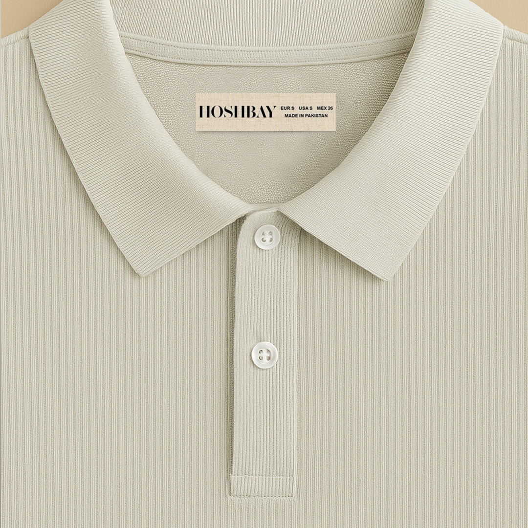 Men's Polo Ash Beige