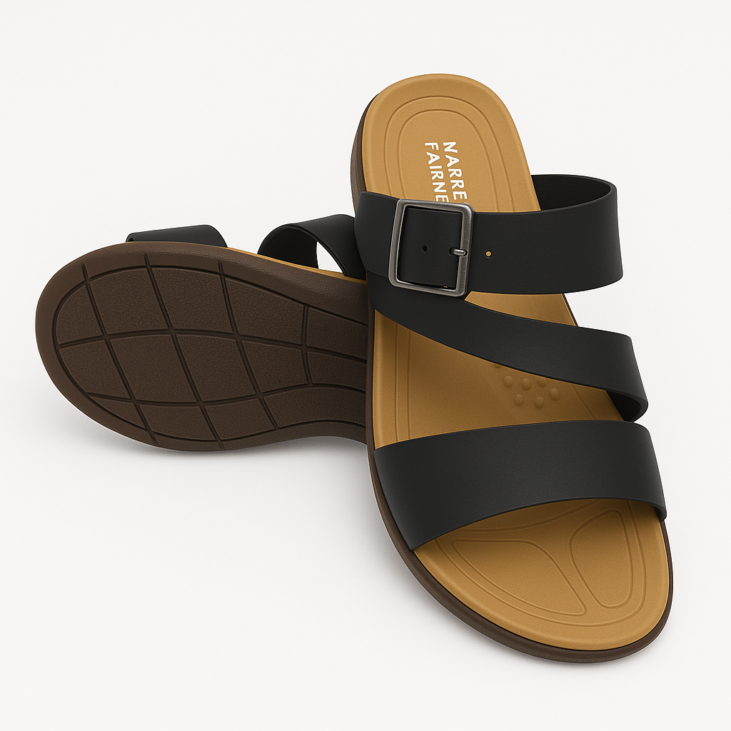 Mova Men’s Easy SlipOn Slippers B6022-Black