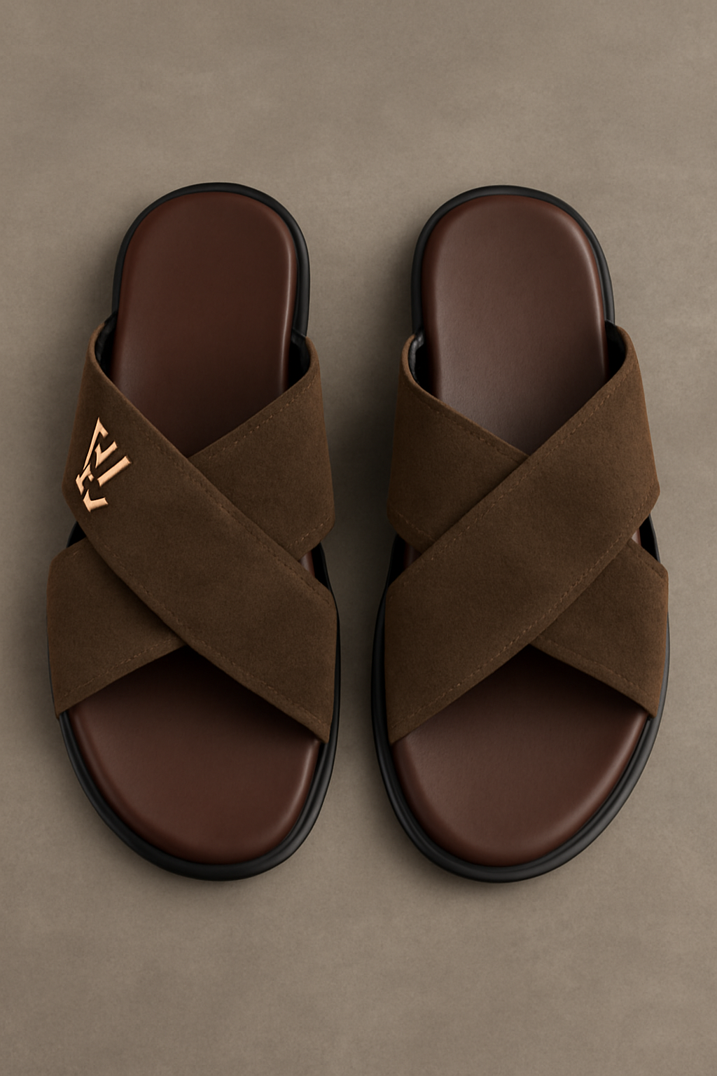 Mova Comfort Velvet Walks Slippers 2069 - Brown