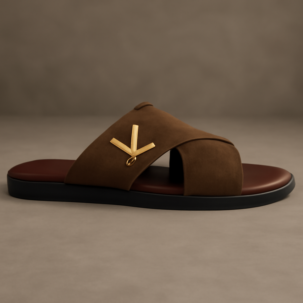 Mova Comfort Velvet Walks Slippers 2069 - Brown