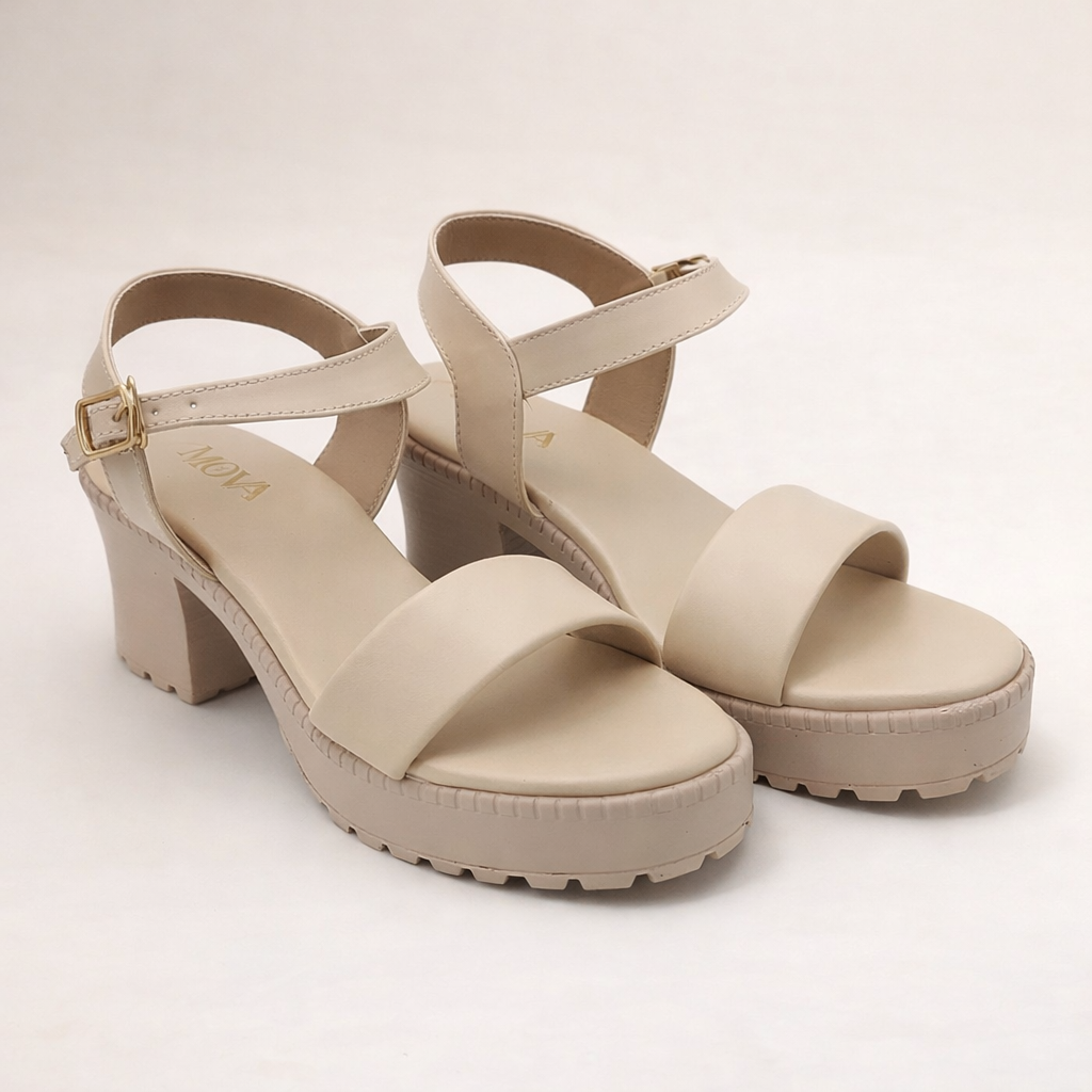 Mova Comfort Sandals with Ankle Strap WS05 - Fawn