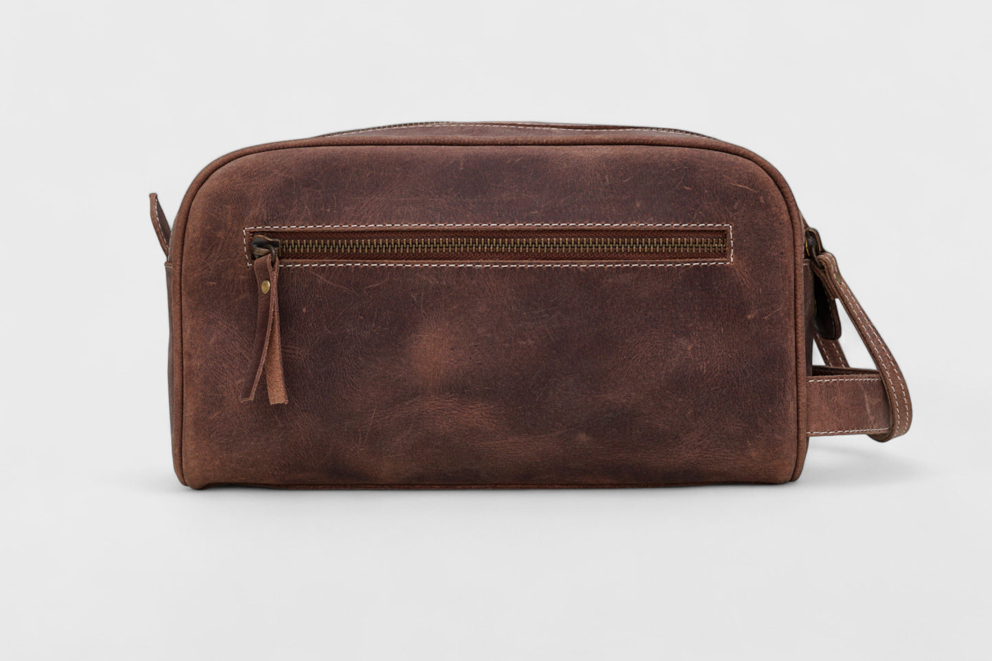 Vintage Leather Toiletry Bag