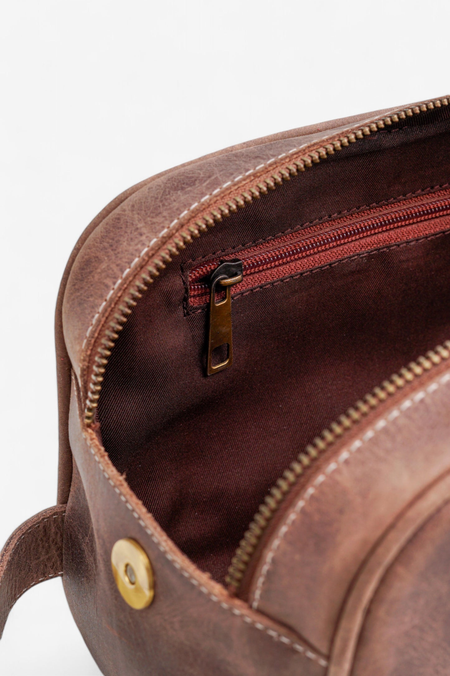 Vintage Leather Toiletry Bag