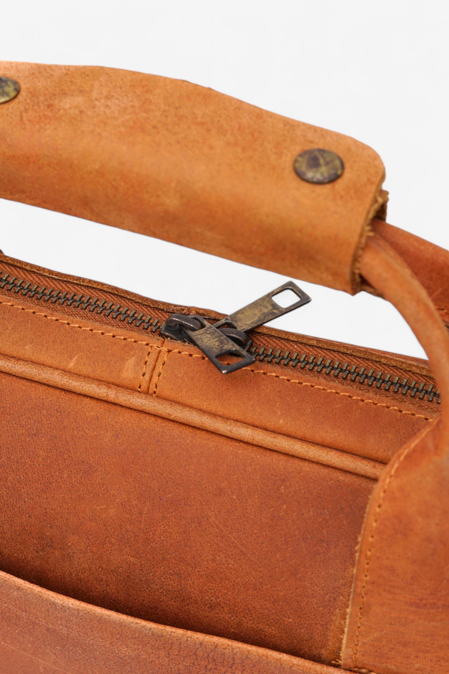 Vintage Leather Laptop Bag Handmade Briefcase
