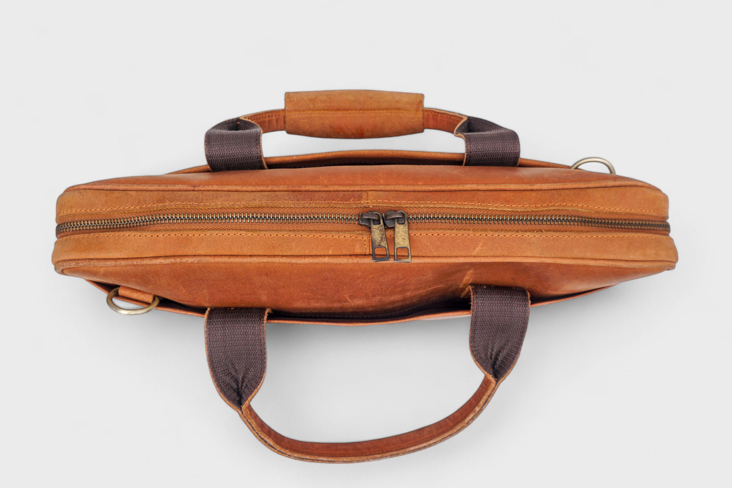 Vintage Leather Laptop Bag Handmade Briefcase