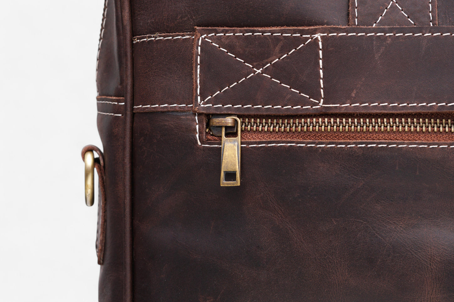 Leather Laptop Briefcase Handmade Shoulder Bag for Office and Travel
