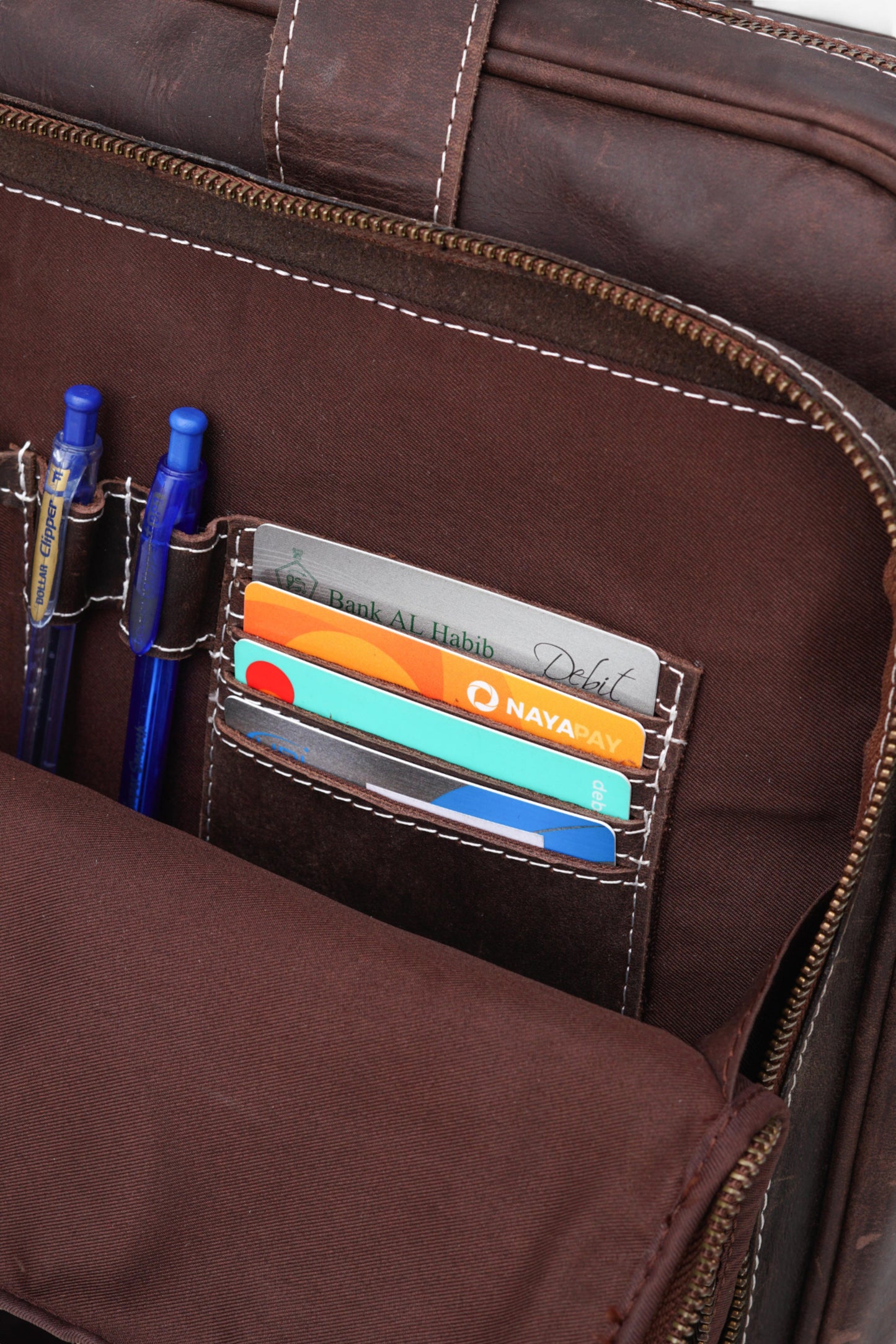 Leather Laptop Briefcase Handmade Shoulder Bag for Office and Travel