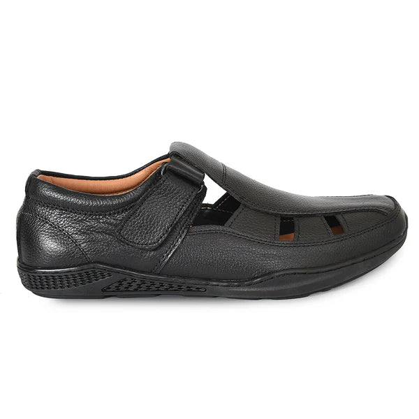 Mova Roman Leather Casual Shoes 2028 - Black