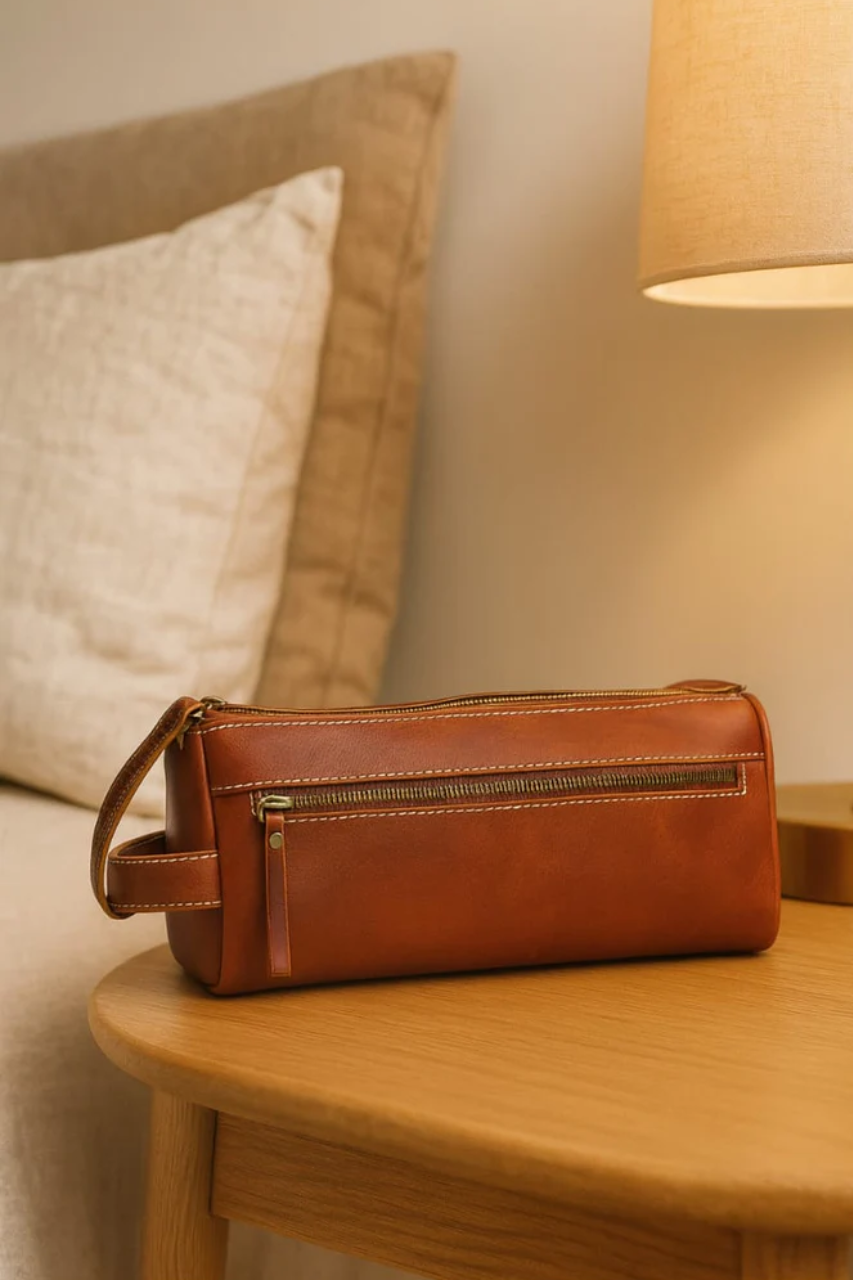 Premium Handcrafted Leather Toiletry Bag
