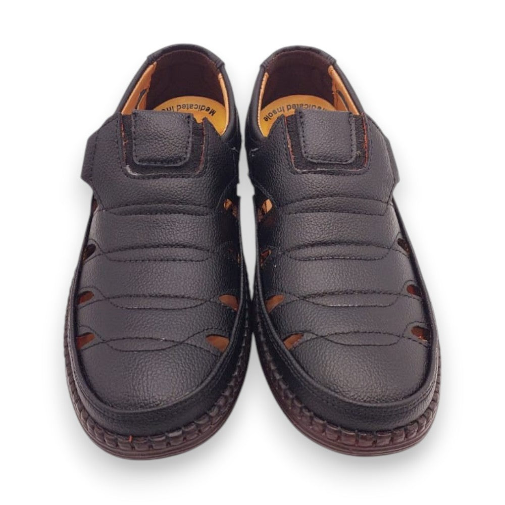 Mova Comfort Fit Rexine Roman RO52-Black