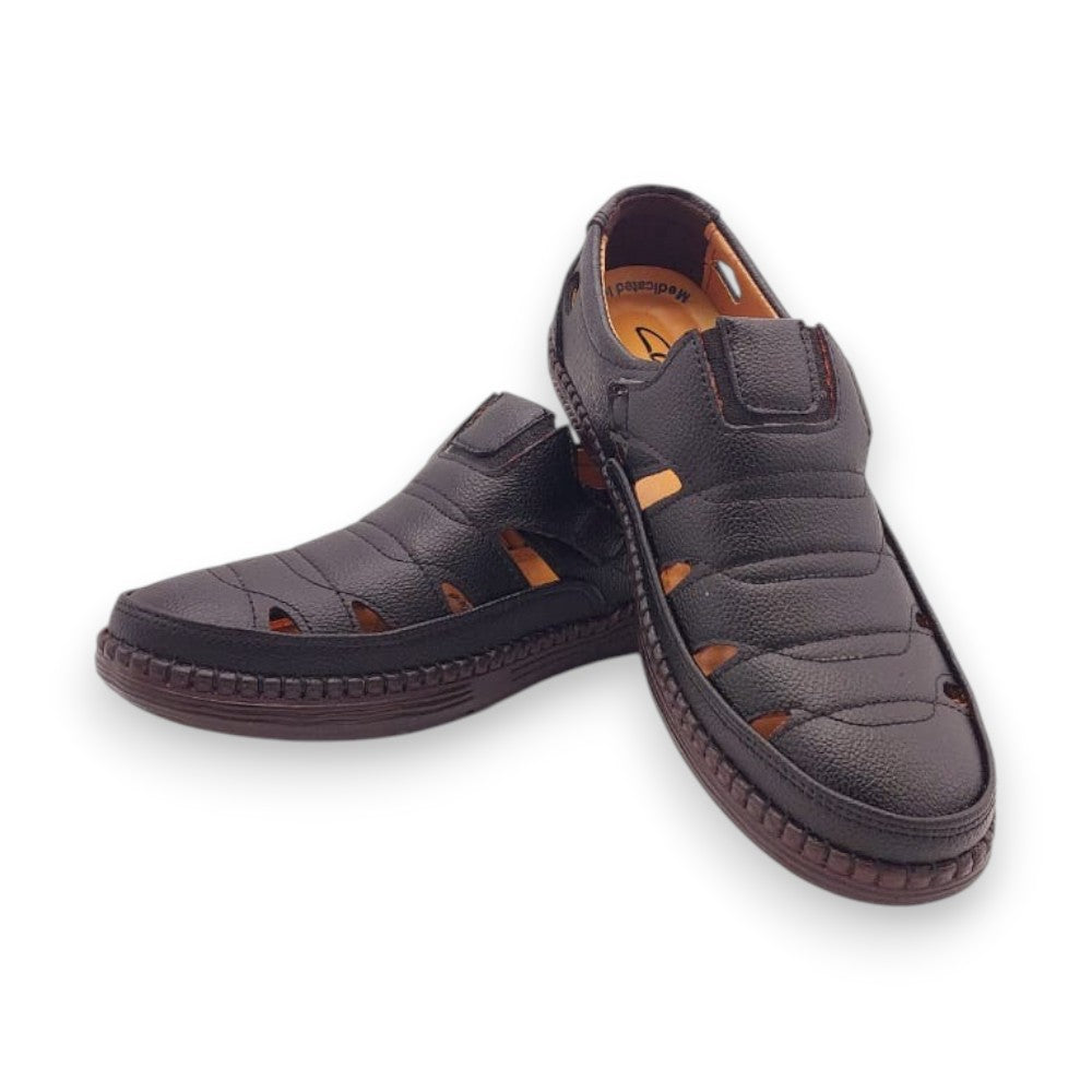 Mova Comfort Fit Rexine Roman RO52-Black