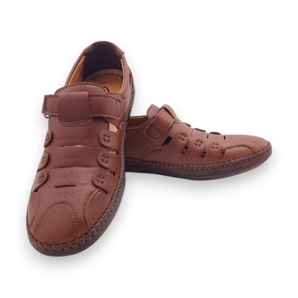 Mova Comfort Fit Rexine Roman RO51-Brown