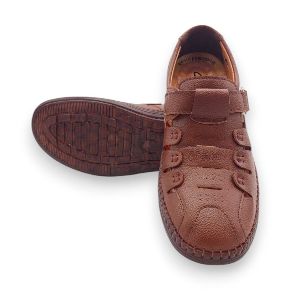Mova Comfort Fit Rexine Roman RO51-Brown