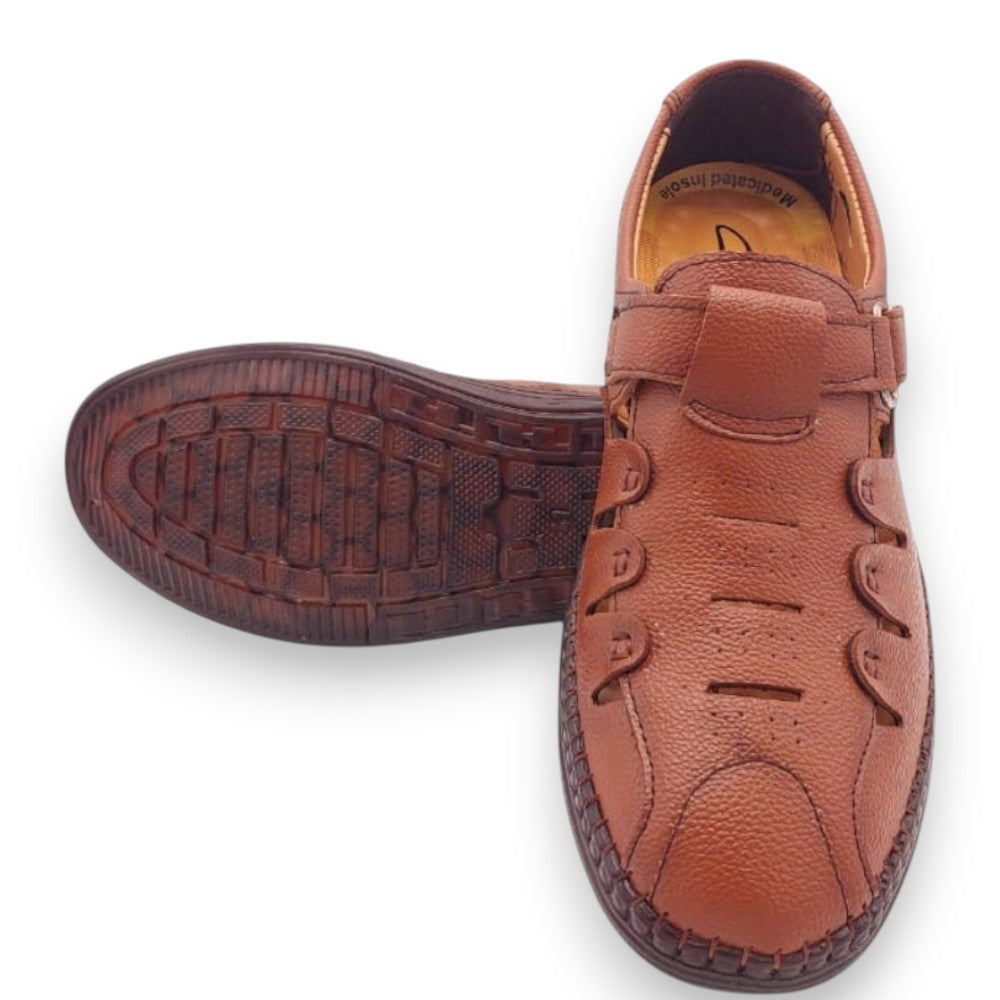 Mova Comfort Fit Rexine Roman RO51-Mustard
