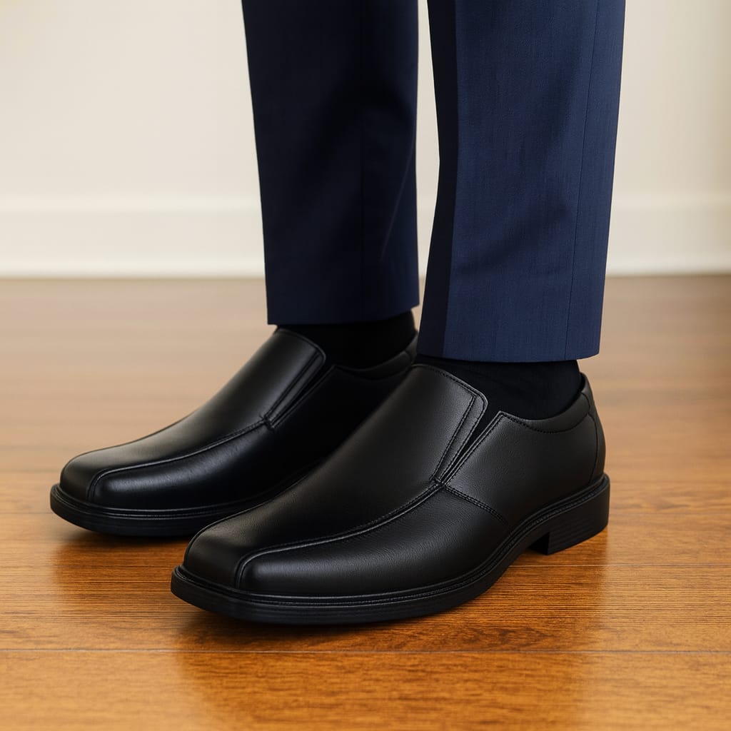 Mova Banker Formal Slip on MF72 - Black