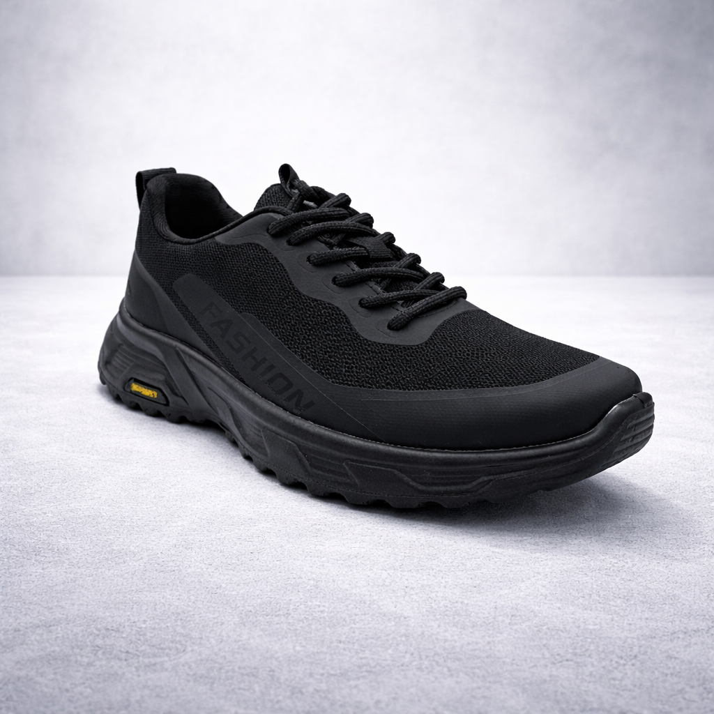 Men’s Black Mesh Running Shoes 855 - Black