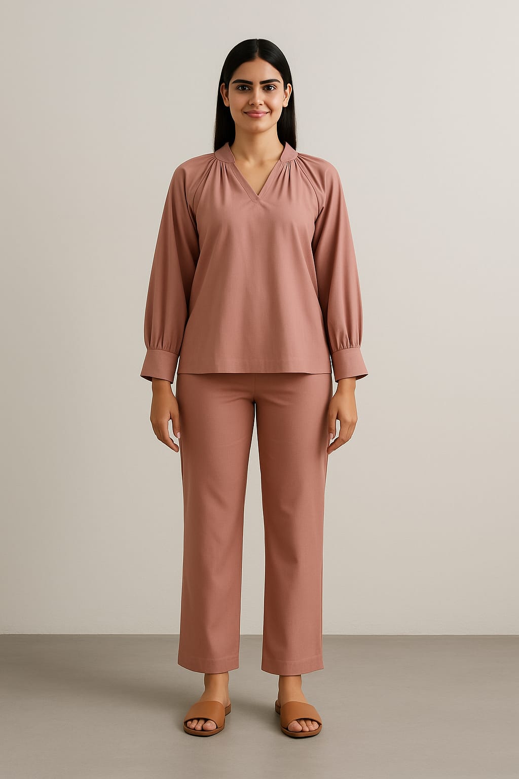 Mova Elegant Pink Co-ord Set