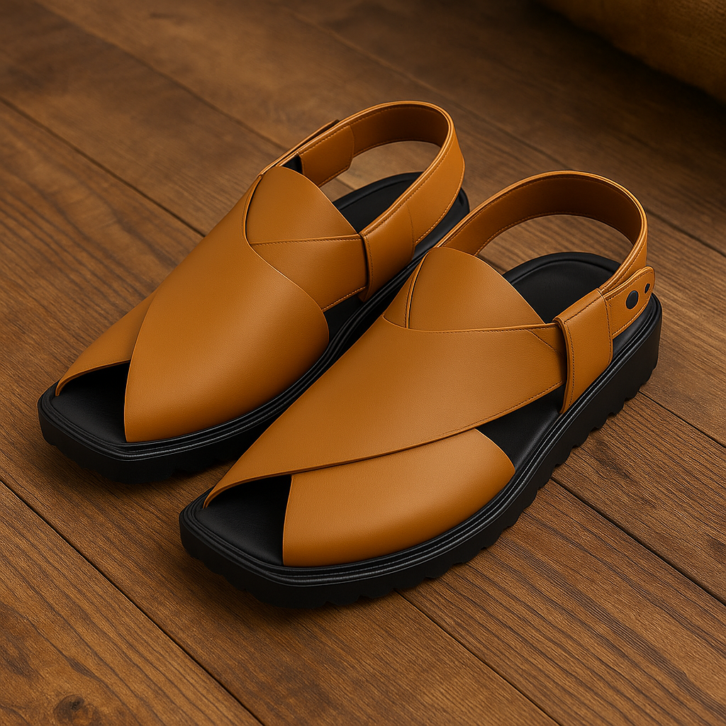 Peshawari Sandal PW32 - Mustard