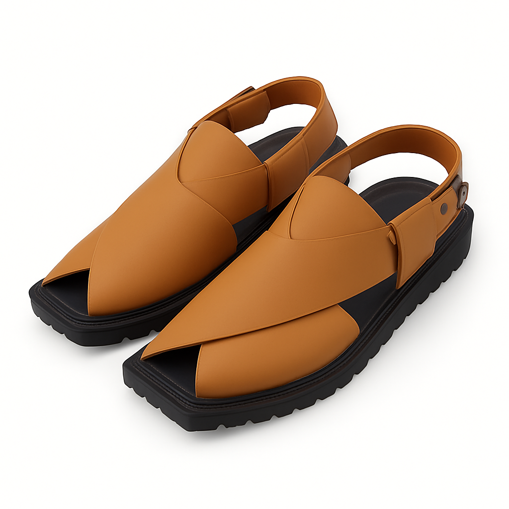 Peshawari Sandal PW32 - Mustard