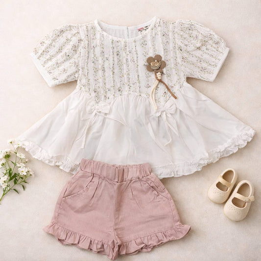 MOVA Meadow Charm Top & Short Set - Rose