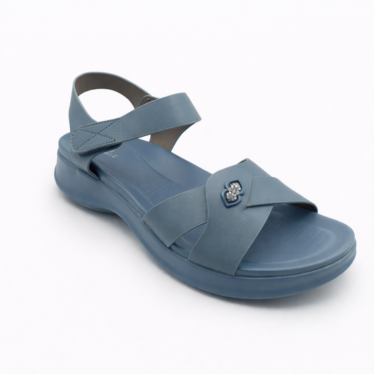 Women Premium Slingback Sandals 9211 - Blue