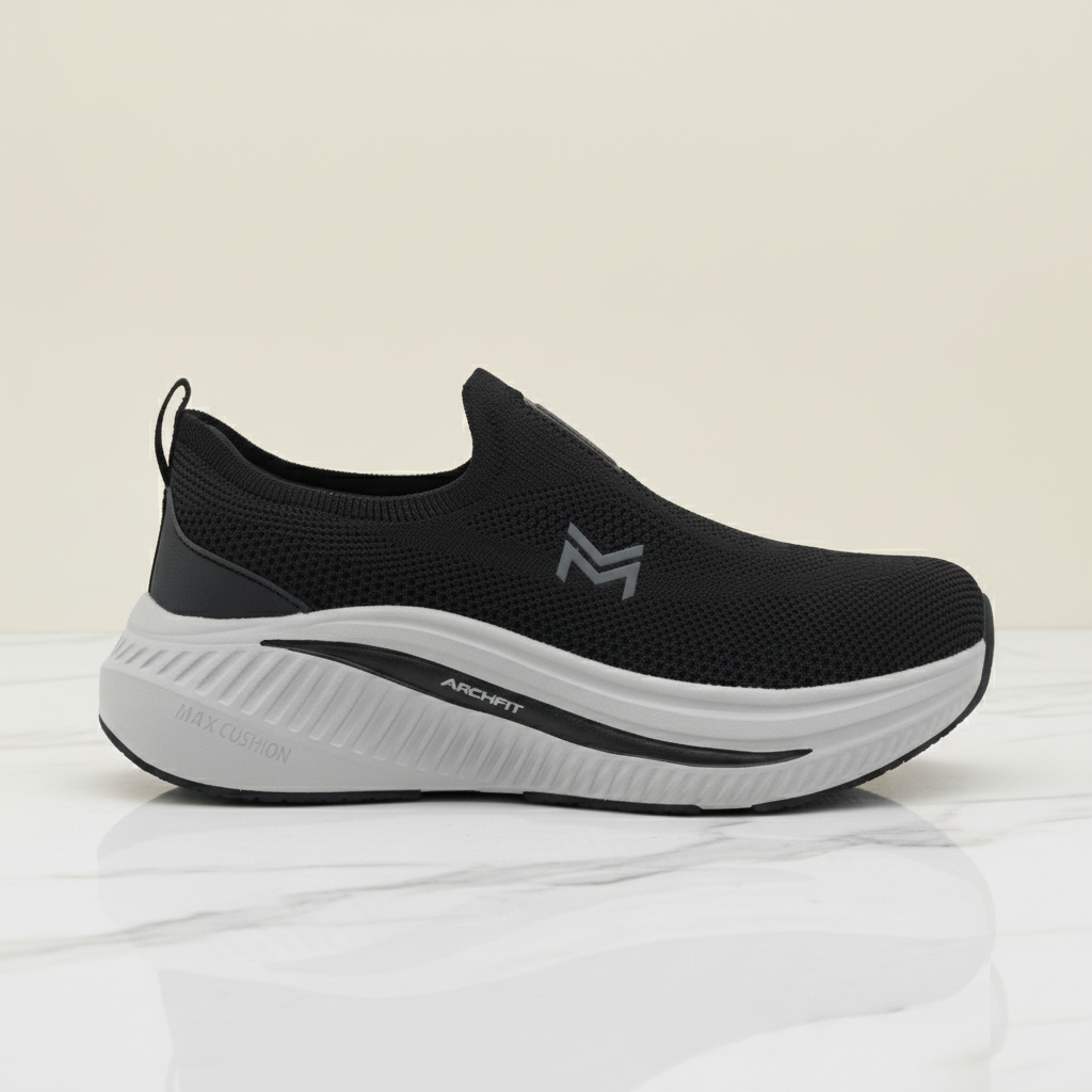 MOVA AirFit Slip On Sneakers 8821 - Black