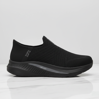 Active Comfort Easy Slip On Knit Sneakers M2502 - Black