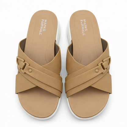 Women Premium Slippers 9143 - Khaki