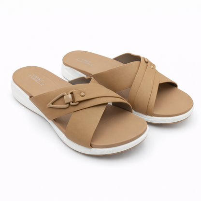 Women Premium Slippers 9143 - Khaki