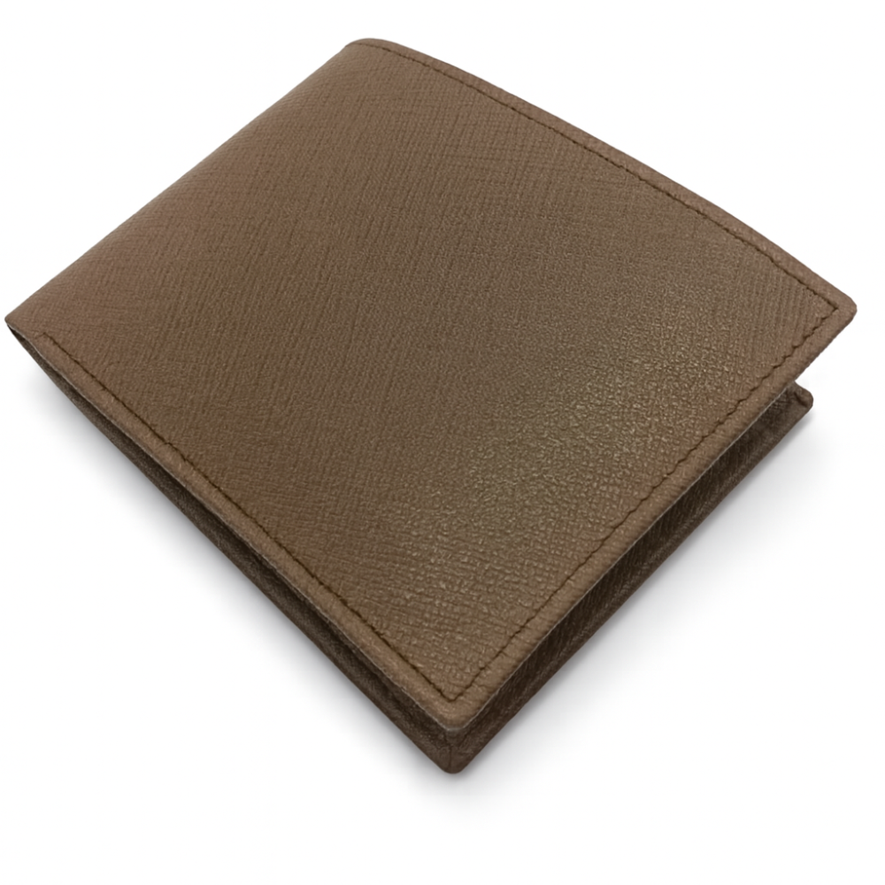 Men’s Slim Brown Leather Bifold Wallet