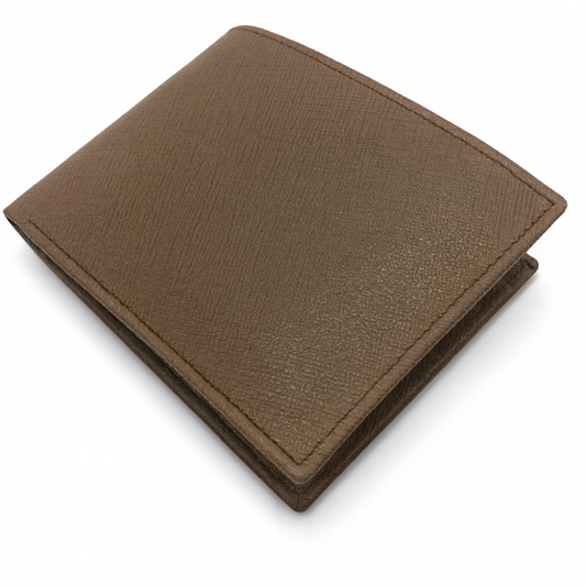 Men’s Slim Brown Leather Bifold Wallet