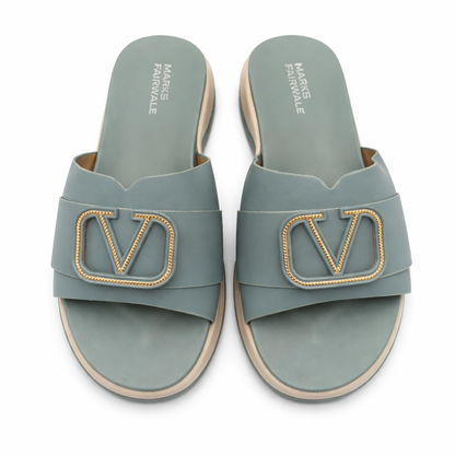 Women Premium Slippers 50277 - Green