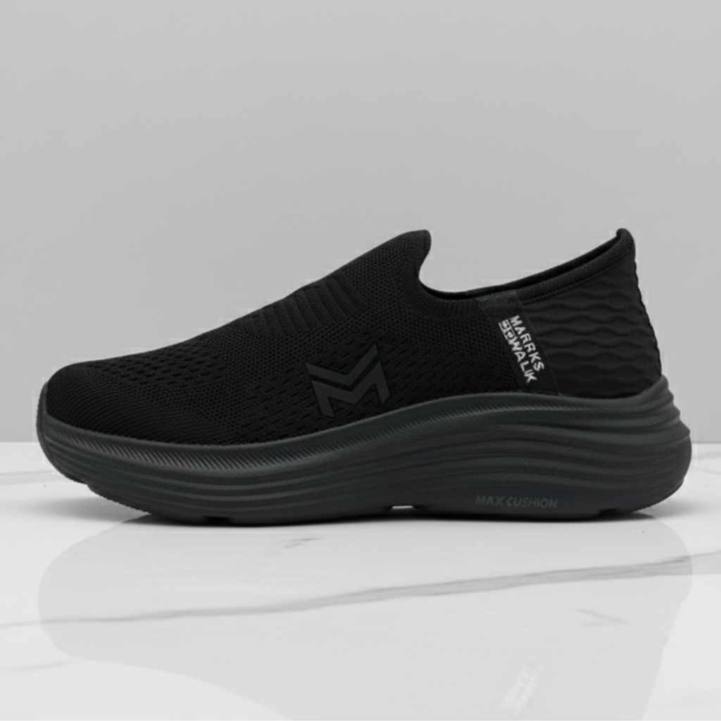 Max Cushion Slip On Sneakers  998 - Black
