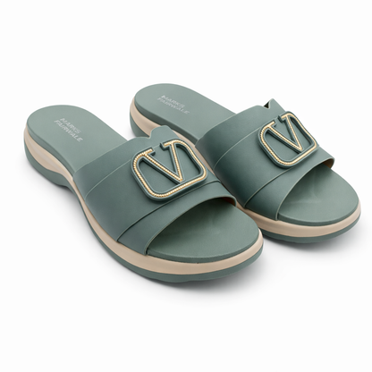 Women Premium Slippers 50277 - Green