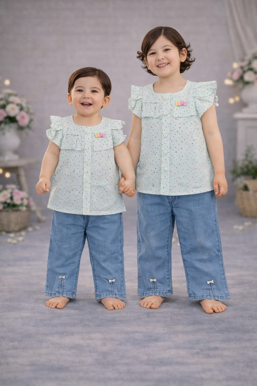 MOVA Blossom Charm Top & Pant Set - Mint