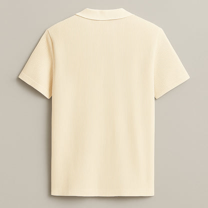 Men’s Polo Cream Ribbed