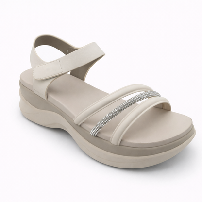 Women Premium Slingback Sandals 23518 - Beige