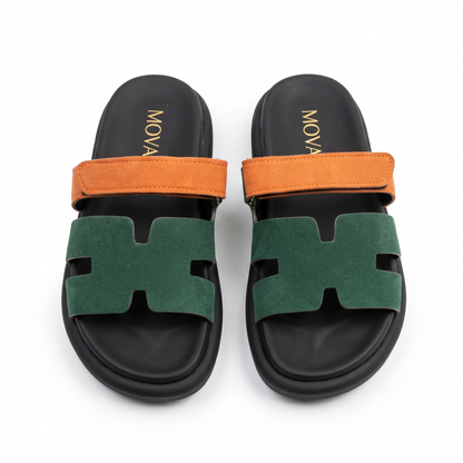 Mova Comfort Sandals with Ankle Strap WS02 - Green