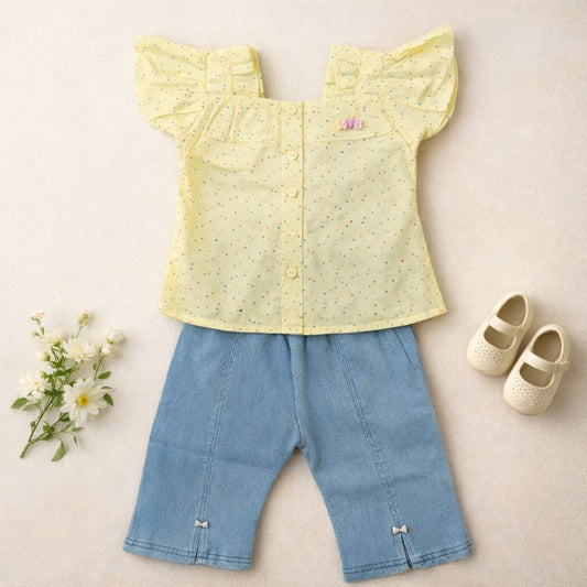 MOVA Blossom Charm Top & Pant Set - Butter Yellow