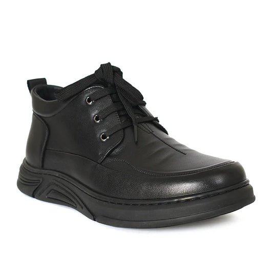 Classic Laceup Ankle Boots BJ88 - Black